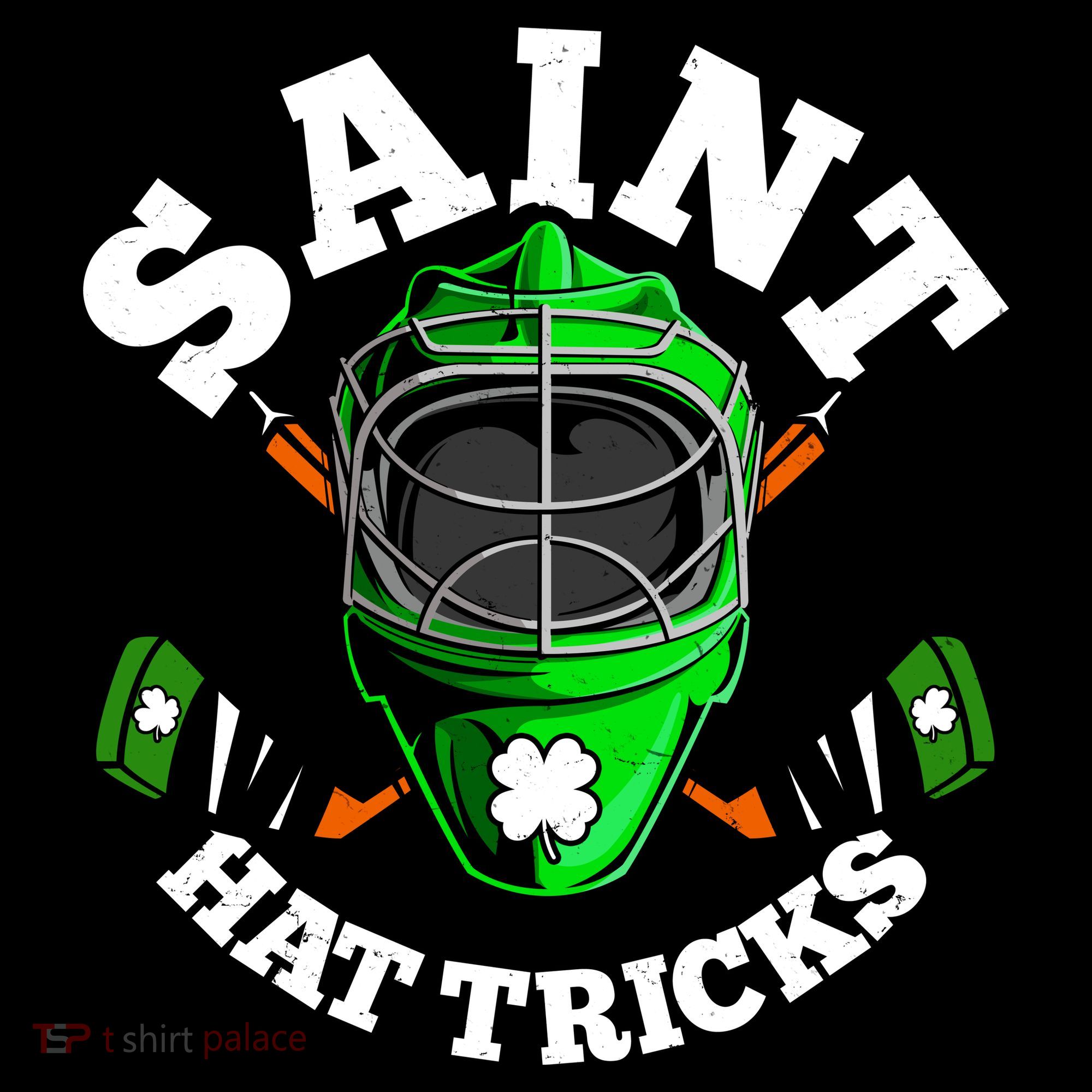 Funny St Patrick's Day Saint Hat Tricks Hockey Player Fan Kids Sweatshirt