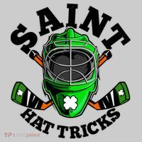 Funny St Patrick's Day Saint Hat Tricks Hockey Player Fan Bucket Hat thumb 4