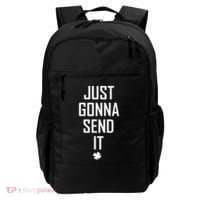 Funny Saint Patrick's Day Just Gonna Send It Backpack thumb 0