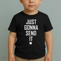 Funny Saint Patrick's Day Just Gonna Send It Toddler T-Shirt thumb 2
