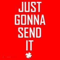 Funny Saint Patrick's Day Just Gonna Send It Santa Hat thumb 1