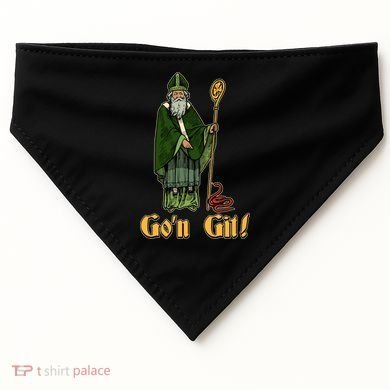 Funny Saint Patricks Day Gon Git Snake USA-Made Doggie Bandana