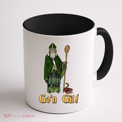 Funny Saint Patricks Day Gon Git Snake Coffee Mug back