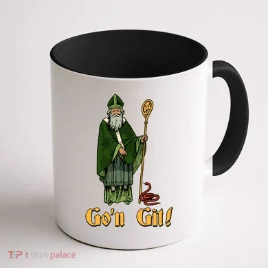 Funny Saint Patricks Day Gon Git Snake Coffee Mug back