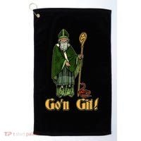 Funny Saint Patricks Day Gon Git Snake Golf Towel thumb 0