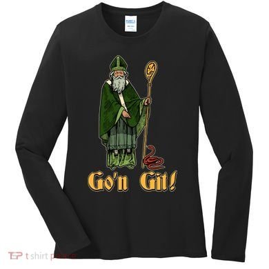 Funny Saint Patricks Day Gon Git Snake Women's Long Sleeve Shirt