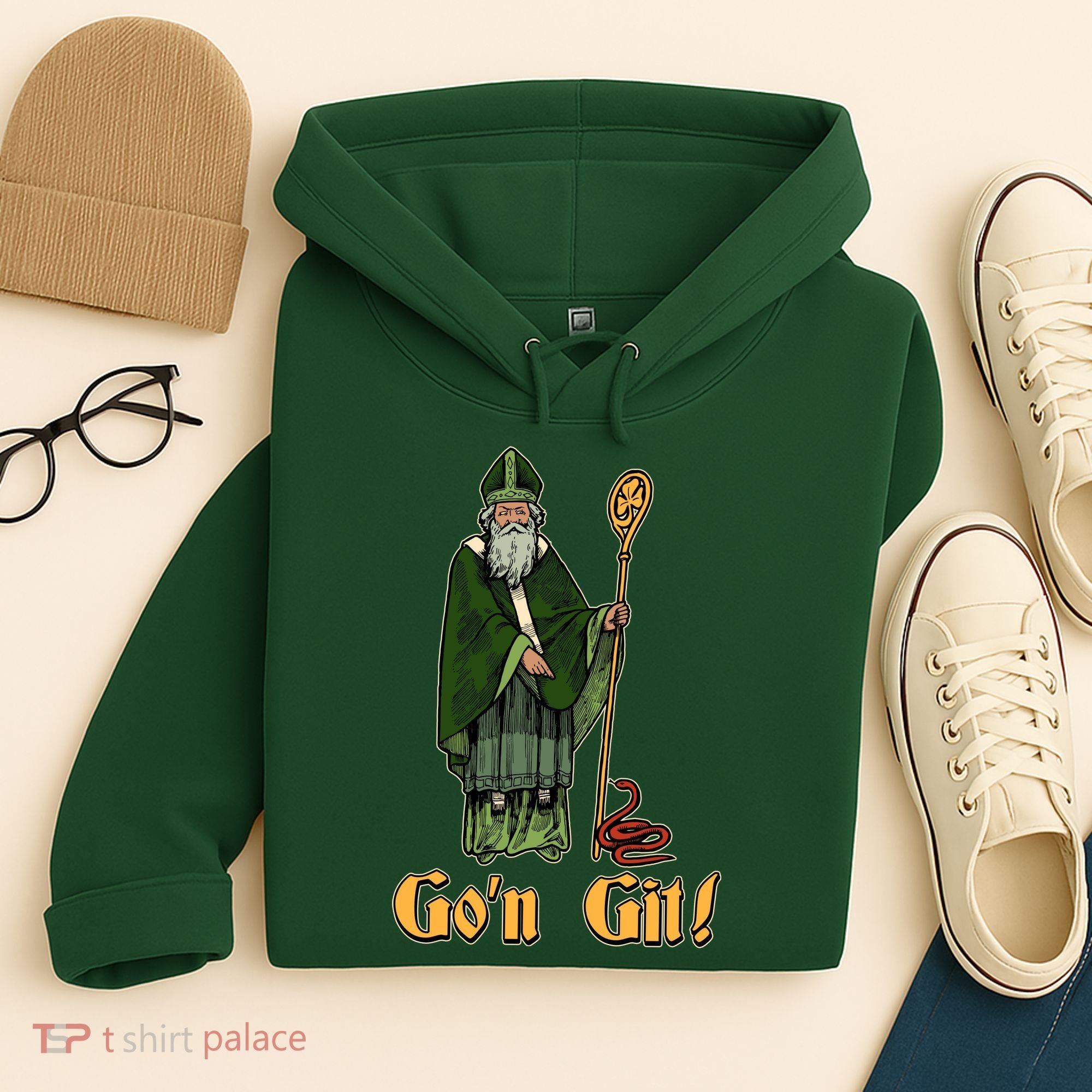 Funny Saint Patricks Day Gon Git Snake Hoodie