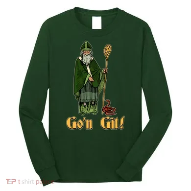 Funny Saint Patricks Day Gon Git Snake Long Sleeve Shirt