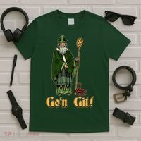 Funny Saint Patricks Day Gon Git Snake T-Shirt thumb 5