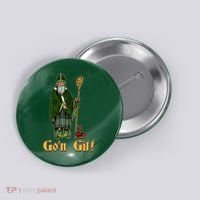 Funny Saint Patricks Day Gon Git Snake Button thumb 0