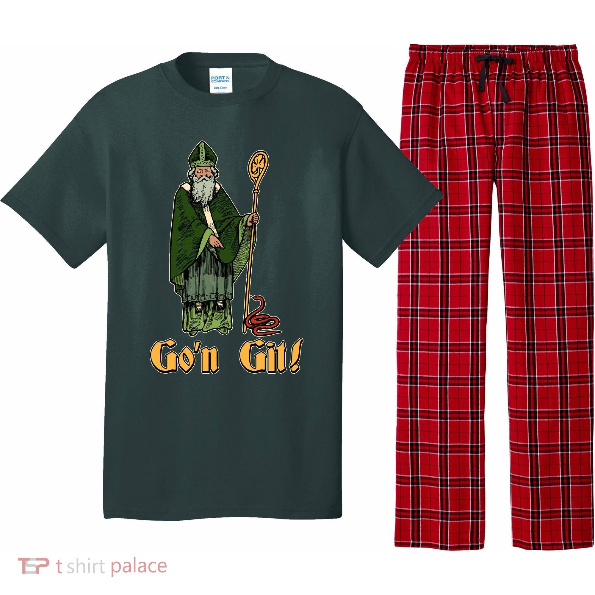 Funny Saint Patricks Day Gon Git Snake Pajama Set