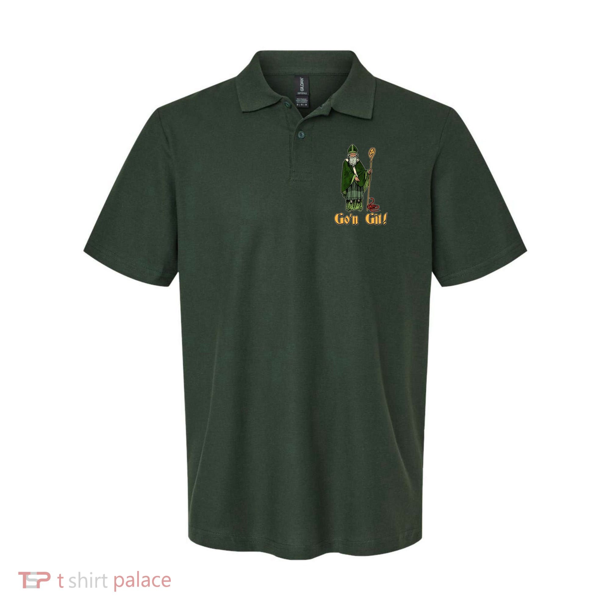 Funny Saint Patricks Day Gon Git Snake Polo