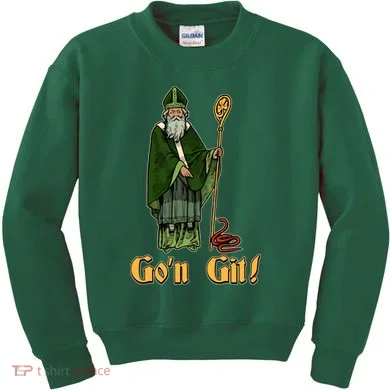 Funny Saint Patricks Day Gon Git Snake Kids Sweatshirt