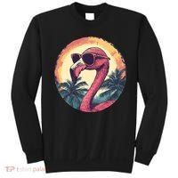 Flamingo Sunglasses Palm Tree Beach Sweatshirt thumb 0