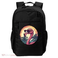 Flamingo Sunglasses Palm Tree Beach Backpack thumb 0