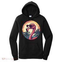 Flamingo Sunglasses Palm Tree Beach Women's Hoodie thumb 0