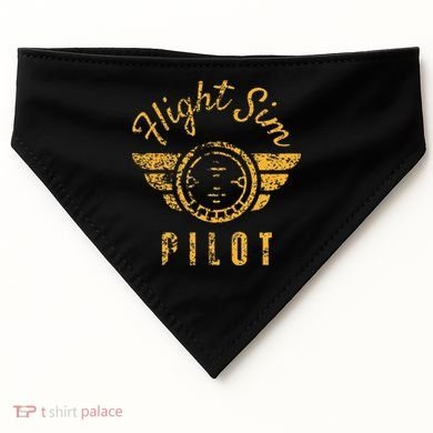Flight Simulator Pilot USA-Made Doggie Bandana