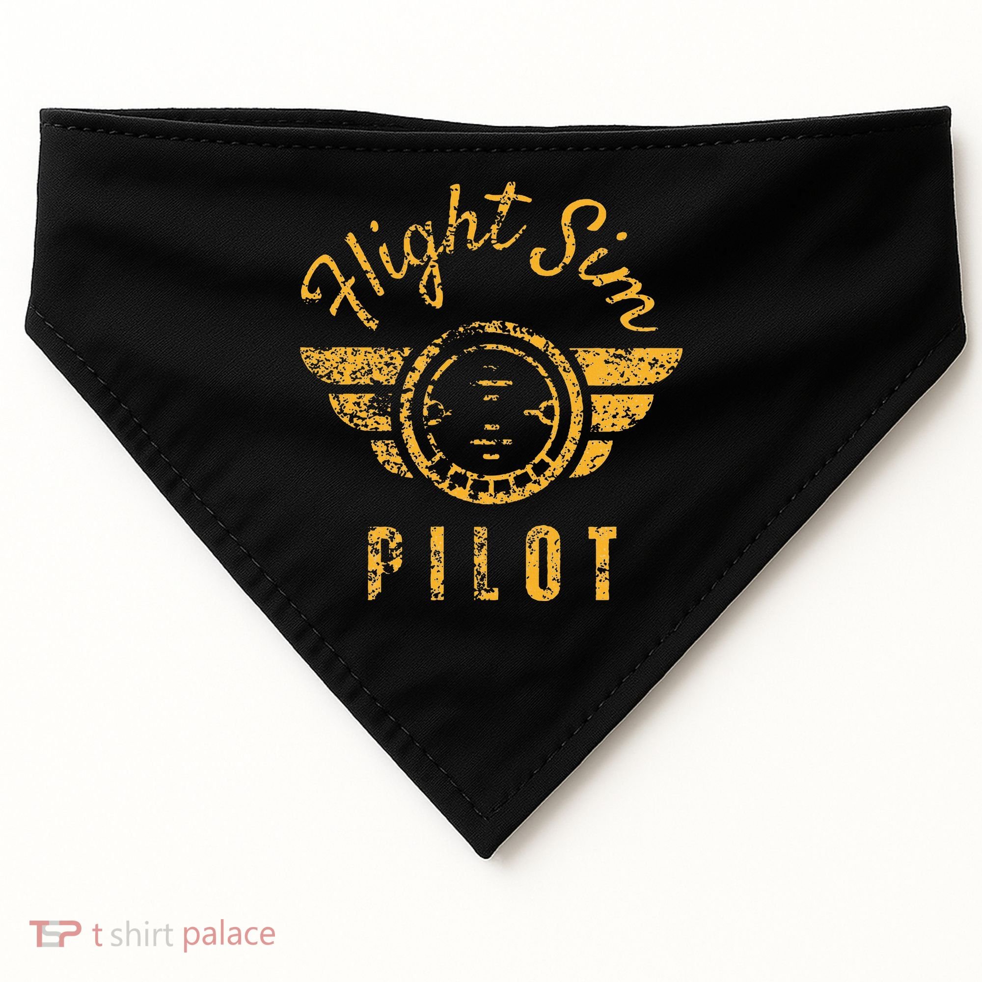 Flight Simulator Pilot USA-Made Doggie Bandana