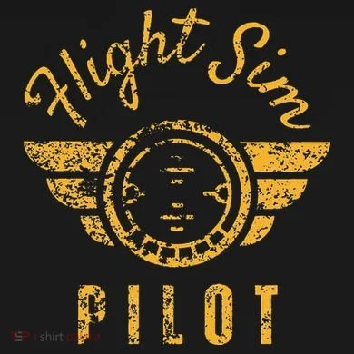 Flight Simulator Pilot Long Sleeve Shirt