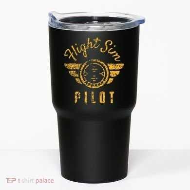 Flight Simulator Pilot Tumbler