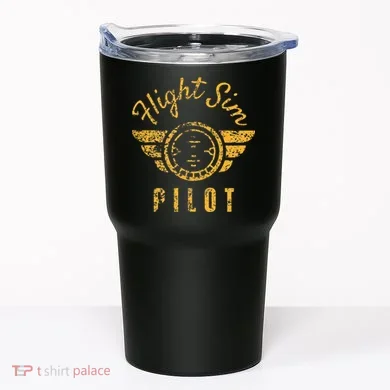 Flight Simulator Pilot Tumbler