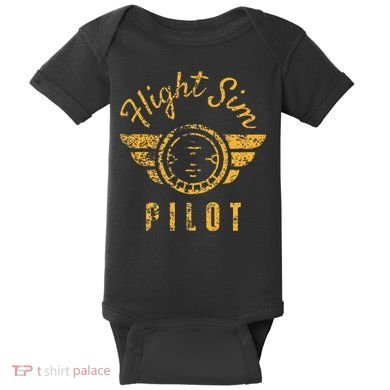 Flight Simulator Pilot Baby Bodysuit