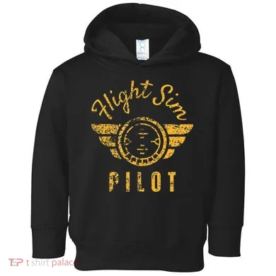 Flight Simulator Pilot Toddler Hoodie