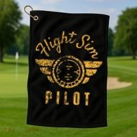 Flight Simulator Pilot Golf Towel thumb 1