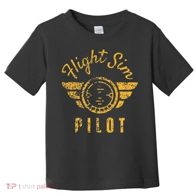 Flight Simulator Pilot Toddler T-Shirt