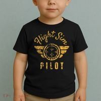 Flight Simulator Pilot Toddler T-Shirt thumb 2
