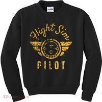 Flight Simulator Pilot Kids Sweatshirt thumb 0