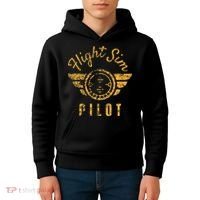 Flight Simulator Pilot Kids Hoodie thumb 4