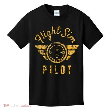 Flight Simulator Pilot Kids T-Shirt