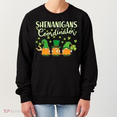 Funny St Patricks Day Shenanigans Coordinator Gnomes Women's Sweatshirt