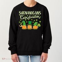 Funny St Patricks Day Shenanigans Coordinator Gnomes Women's Sweatshirt thumb 0