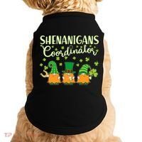 Funny St Patricks Day Shenanigans Coordinator Gnomes Doggie Tank thumb 0