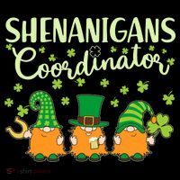 Funny St Patricks Day Shenanigans Coordinator Gnomes Doggie Tank thumb 4