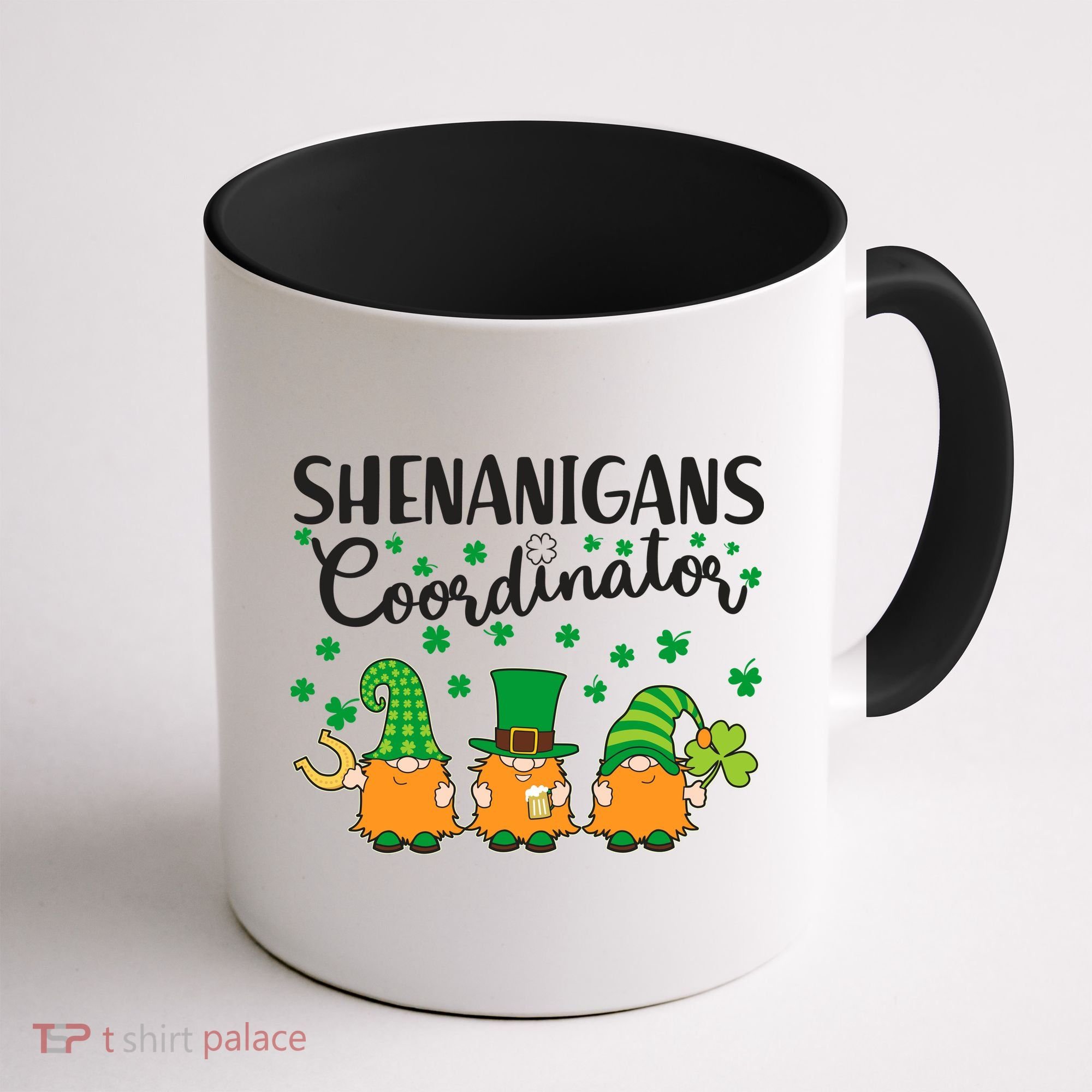 Funny St Patricks Day Shenanigans Coordinator Gnomes Coffee Mug