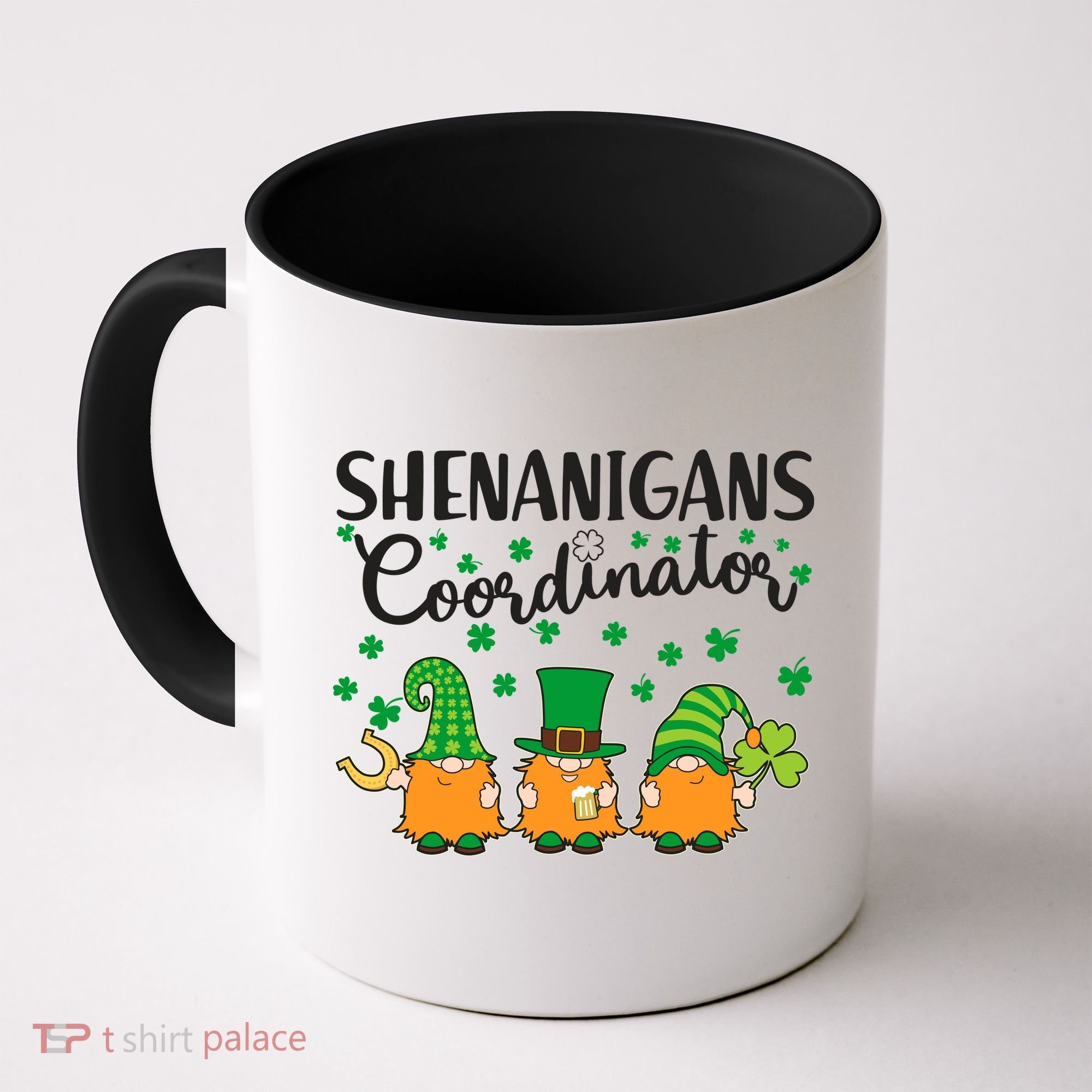 Funny St Patricks Day Shenanigans Coordinator Gnomes Coffee Mug