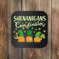 Funny St Patricks Day Shenanigans Coordinator Gnomes Coaster thumb 0