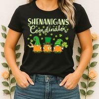 Funny St Patricks Day Shenanigans Coordinator Gnomes Women's T-Shirt thumb 2