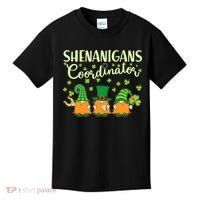 Funny St Patricks Day Shenanigans Coordinator Gnomes Kids T-Shirt thumb 0