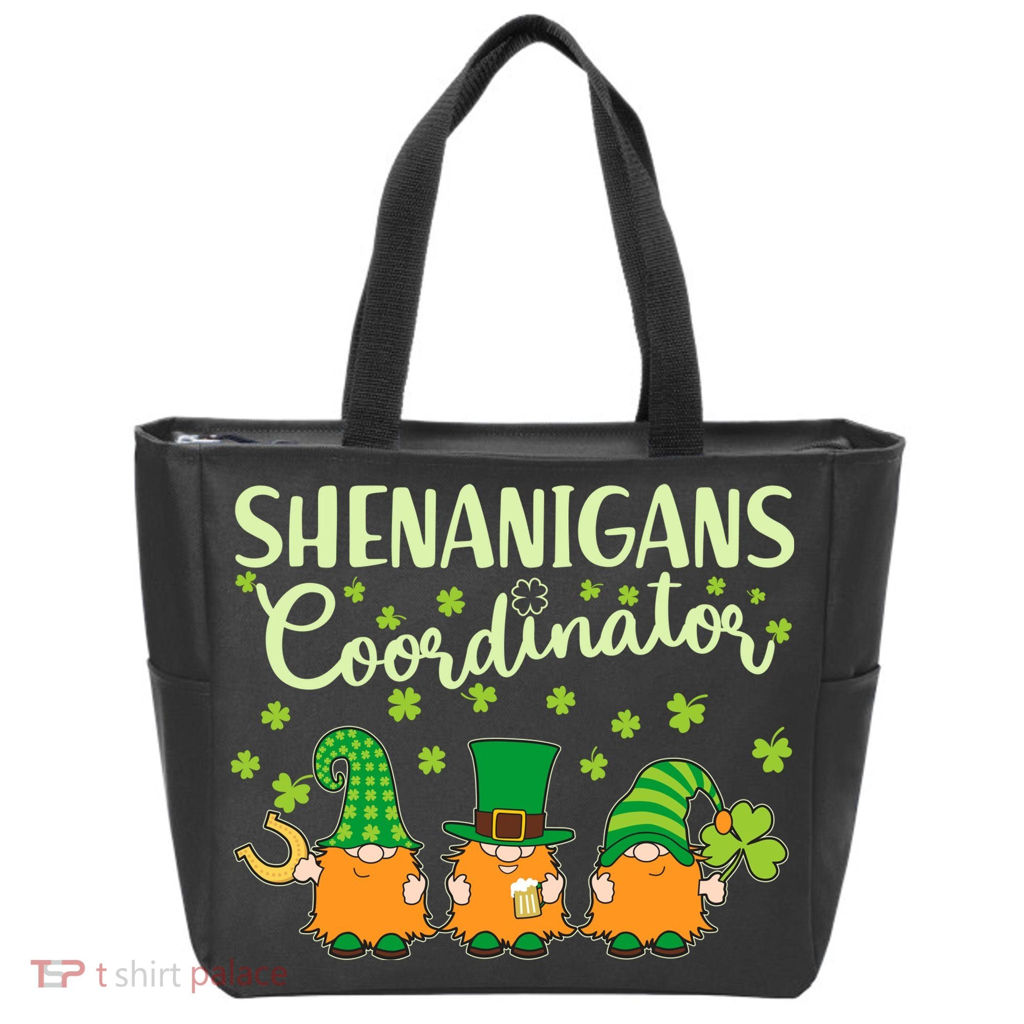 Funny St Patricks Day Shenanigans Coordinator Gnomes Bag