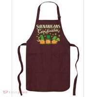 Funny St Patricks Day Shenanigans Coordinator Gnomes Apron thumb 0