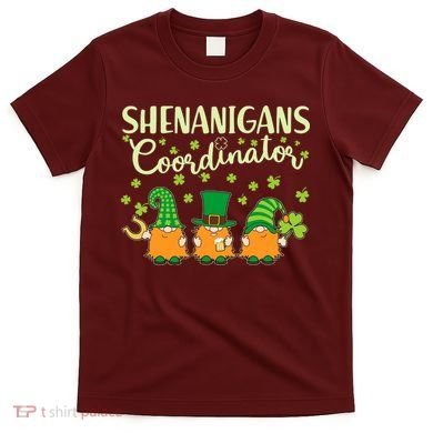 Funny St Patricks Day Shenanigans Coordinator Gnomes T-Shirt
