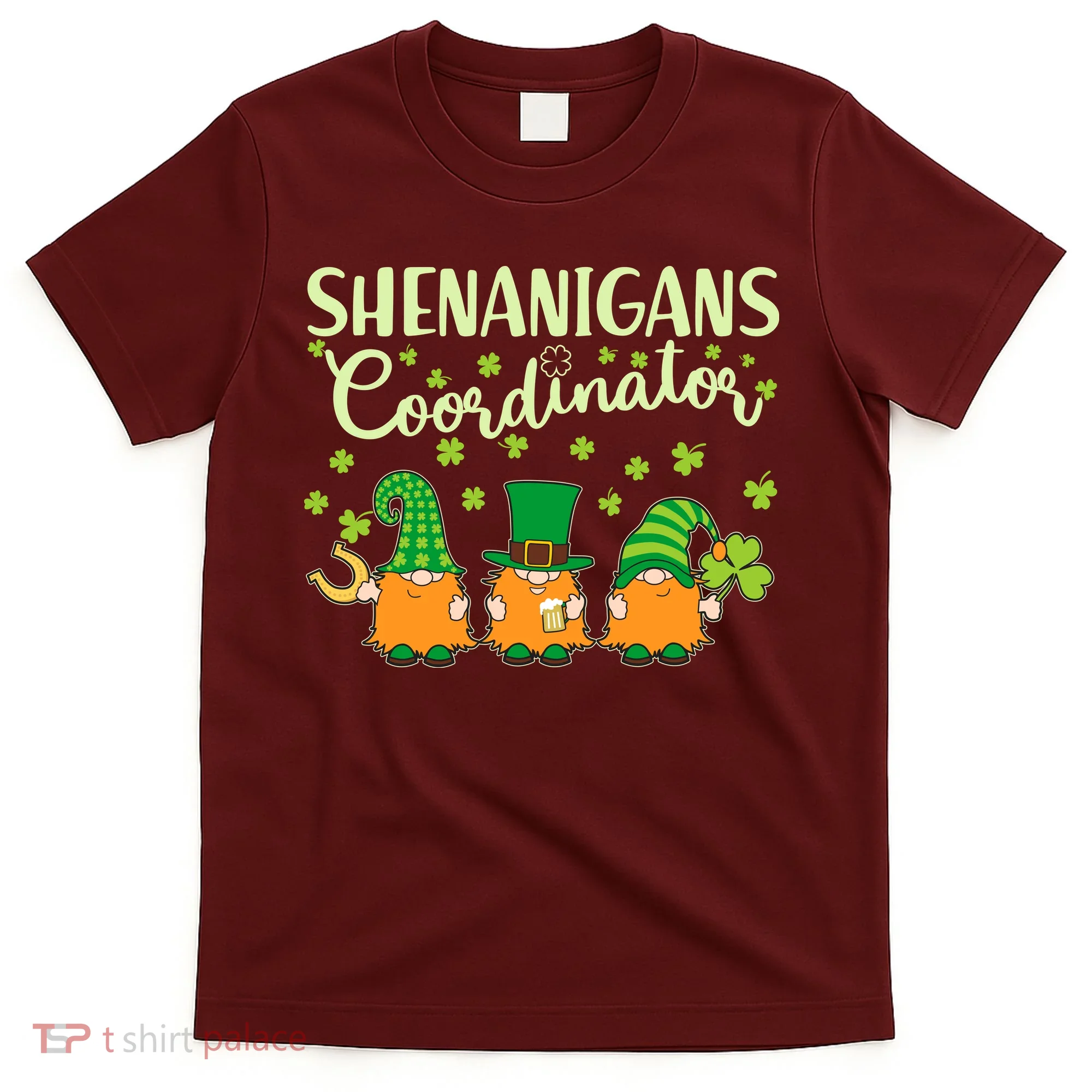 Funny St Patricks Day Shenanigans Coordinator Gnomes T-Shirt