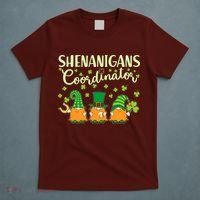 Funny St Patricks Day Shenanigans Coordinator Gnomes T-Shirt thumb 5