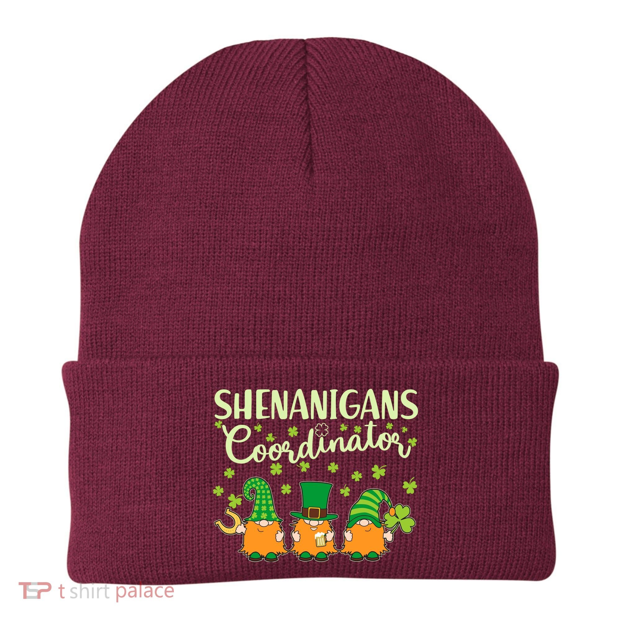 Funny St Patricks Day Shenanigans Coordinator Gnomes Beanie