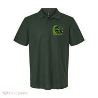 Funny St Patrick's Day Pushing My Luck Tractor Polo thumb 0