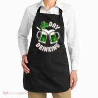 Funny St Patricks Day I Love Day Drinking Green Beer Apron thumb 2